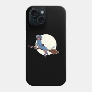 Flying Blue Witch Phone Case