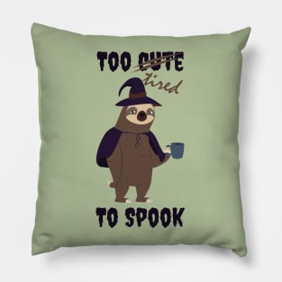 Halloween Sloth witch Pillow