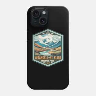 Wrangell-St Elias  National Park Vintage WPA Style Outdoor Badge Phone Case