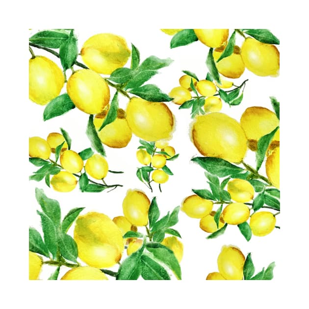 lemon pattern art by colorandcolor