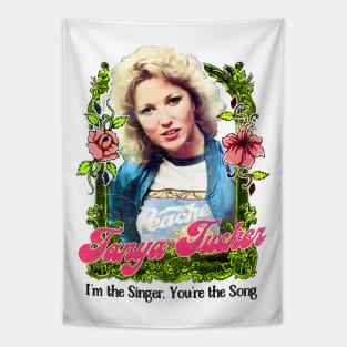 Tanya Tucker / Retro Style Country Fan Design Tapestry