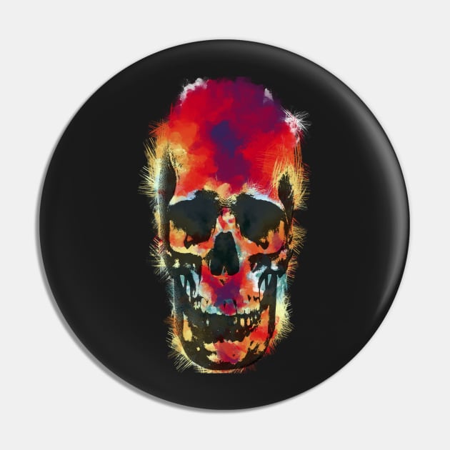 paint splattered skull Pin by Daribo