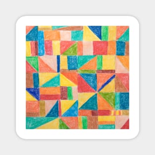 Patchwork squares Magnet