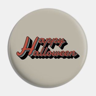 vintage happy halloween day typography Pin
