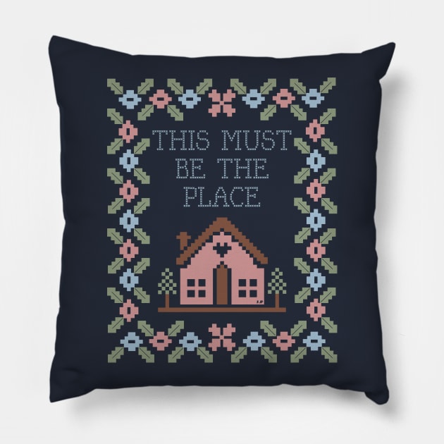 Talking Heads - This Must Be The Place Pillow by JoannaPearson