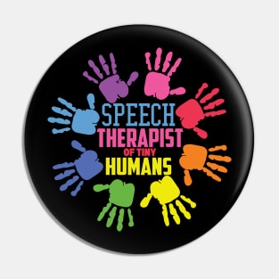 Speech Therapist Vintage Retro SLP Pin