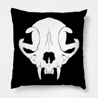 Cat Skull Pillow