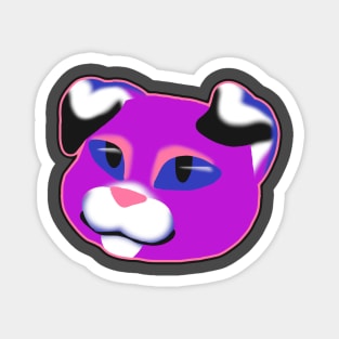 Gender fluid pride cat Magnet