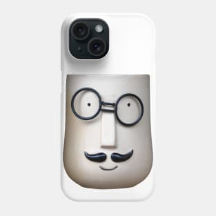 Goggles, a mask man with skewiff glasses Phone Case