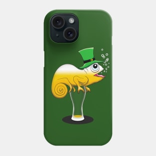 Funny St Patricks day Beer drinking animal Phone Case