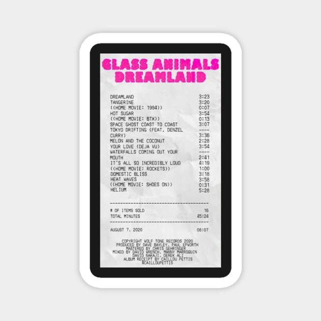 glass animals album Magnet by Pop-clothes