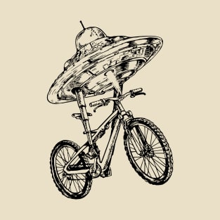 SEEMBO Spaceship Cycling Bicycle Bicycling Biker Riding Bike T-Shirt