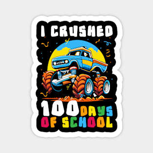100 Days of School Monster Truck 100th Day of School Magnet
