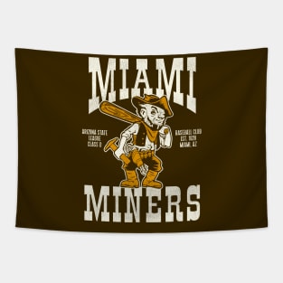 Defunct Miami Miners Baseball Team Tapestry