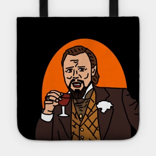 Laughing Leo is Drinking Wine Memes Tote