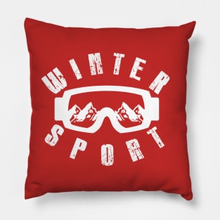 Winter sport 2 Pillow