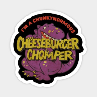 Retro Cheese Burger Chomper Magnet