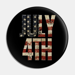 Fourth of July Pin