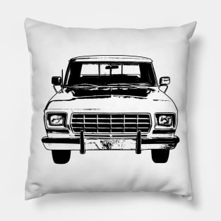 F 150 Ranger Supercab Sketch Art Pillow