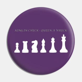 Chess Slogan - King in Check 1 Pin