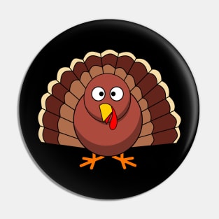 Happy Thanksgiving Turkey Pin