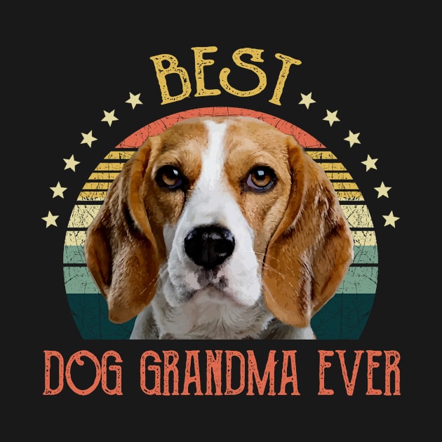 Womens Best Dog Grandma Ever Beagle Mothers Day Gift by gussiemc