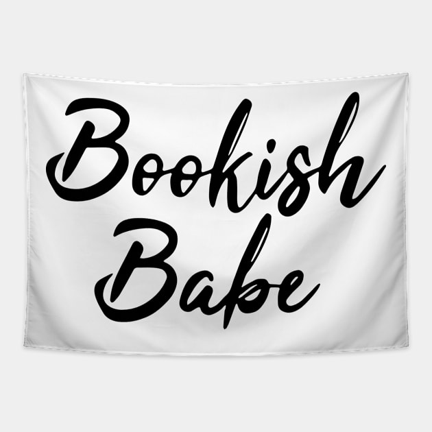 Booquish babe - book girl Tapestry by Almas