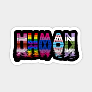 Human lgbt pride Magnet