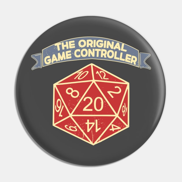 D20 The Original Game Controller Pin by MMROB