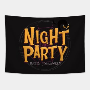 Halloween Night Party I Happy Halloween I Halloween Global Trendy Costumes Tapestry