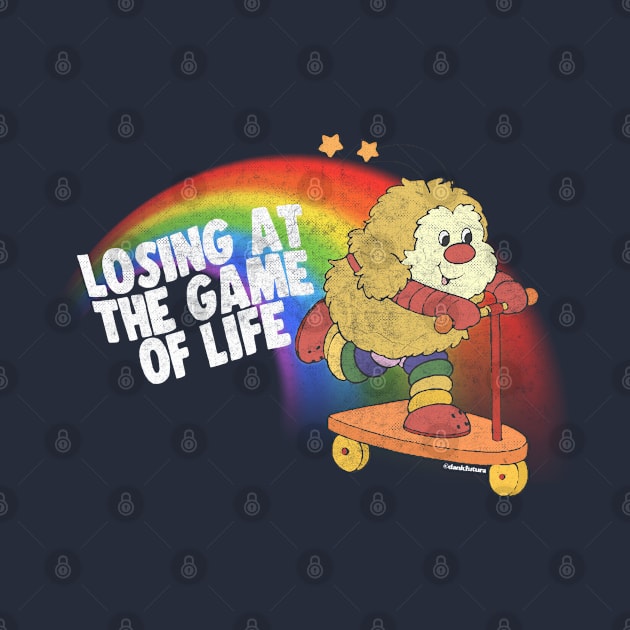 Losing At The Game Of Life / 80s Cartoon Nihilism Humor Design by DankFutura