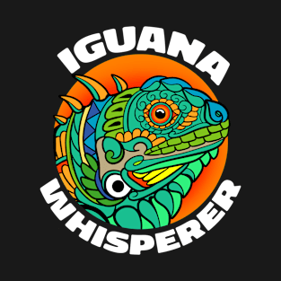 The Iguana Whisperer Funny Iguana Lizard Pun Zentangle Art Color T-Shirt