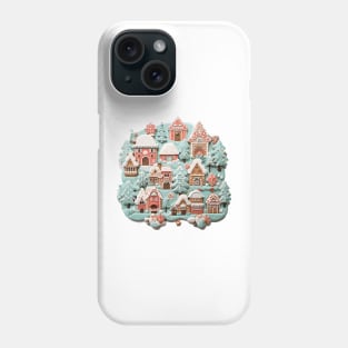 Christmas village biscuit Phone Case