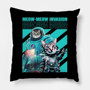 Meow Invasion Pillow