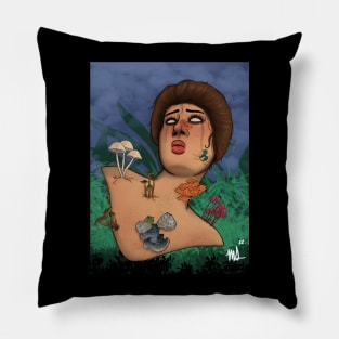 Mushroom Woman Pillow