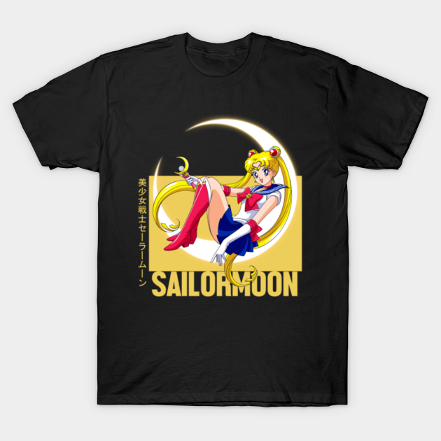 sailor moon in the moon - Sailor Moon - T-Shirt