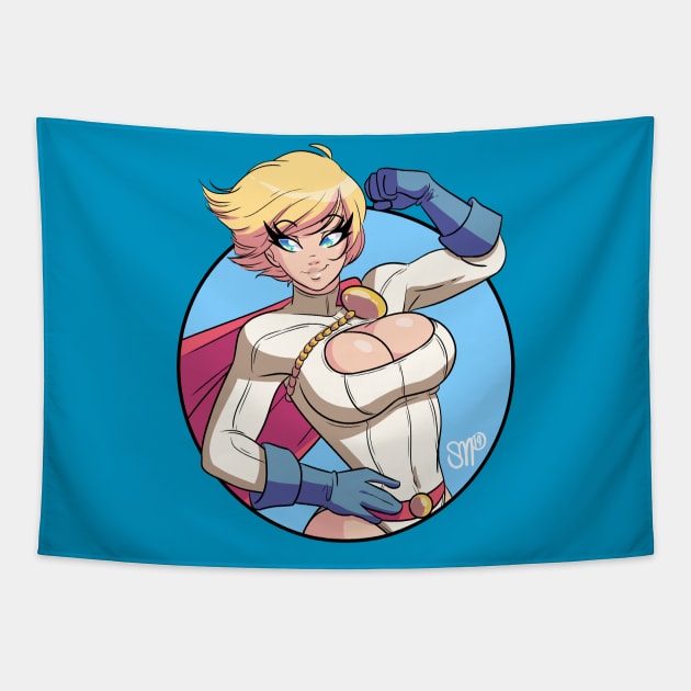 Power Girl Tapestry by sgtmadness