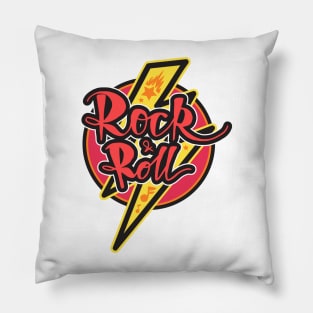 Rock n Roll Lightning Flash Pillow