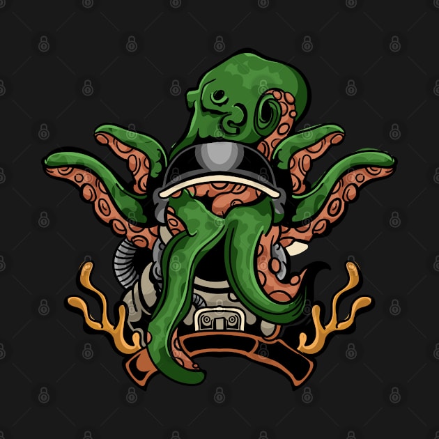 octopus monster by Stenau Artwerk