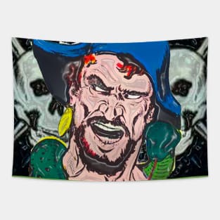 skull flag pirate Tapestry