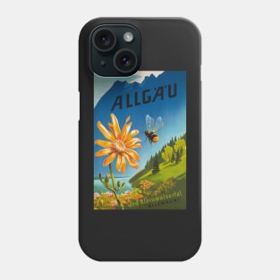 Allgau, Bavaria, Germany, Vintage Travel Poster Phone Case