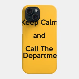 Keep Calm and Call the IT Department Black Phone Case