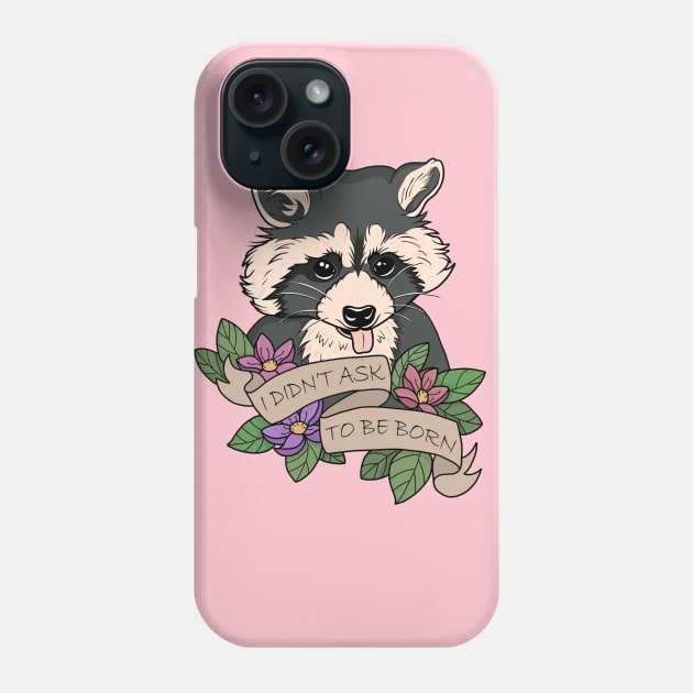 Raccoon Phone Case by valentinahramov