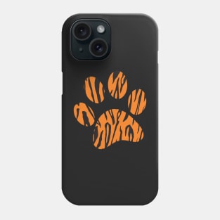 Black and Orange Tiger Print Phone Case