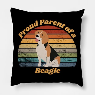 Proud Parent of a Beagle Pillow