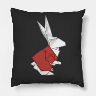 Origami Red Bunny _ Bunniesmee Wonderland Pillow