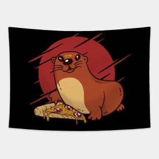 Otter Baby Foody Tapestry