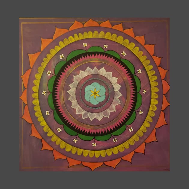 NU Earth Mandala No.1 by Sacred Geometry & Shadow Art