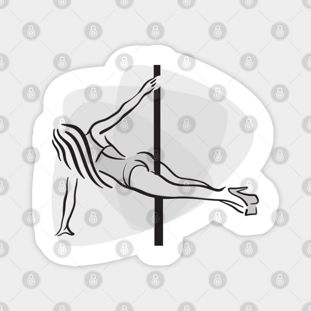 Pole Dancer Magnet by LifeSimpliCity