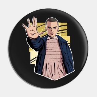 Eleven Stranger Things fanart Pin